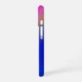 Pink Blue Gradient Rainbow iPhone 16 Hoesje (Linkerkant)
