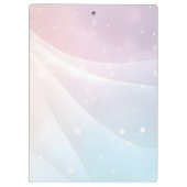 Pink Blue Gradient Sparkling Wave Minimal Design Klembord (Achterkant)