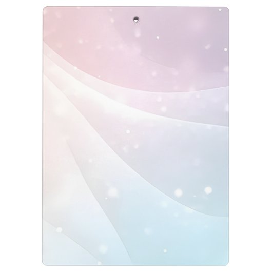 Pink Blue Gradient Sparkling Wave Minimal Design Klembord (Achterkant)