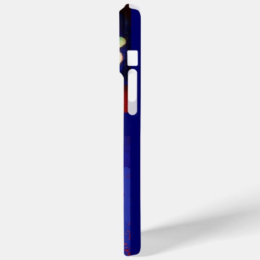 PINK BLUE GREEN FLORAL MONOGRAM Case-Mate iPhone CASE (Achterkant / Links)