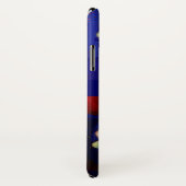 PINK BLUE GREEN FLORAL MONOGRAM Case-Mate iPhone CASE (Achterkant / rechts)