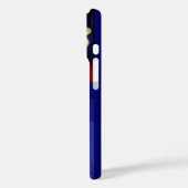 PINK BLUE GREEN FLORAL MONOGRAM Case-Mate iPhone CASE (Achterkant / Links)