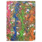 Pink, Blue, Green, Orange, Marble Artwork Klembord (Achterkant)