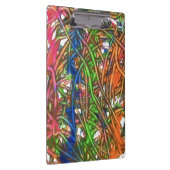 Pink, Blue, Green, Orange, Marble Artwork Klembord (Rechts)