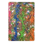 Pink, Blue, Green, Orange, Marble Artwork Mini Klembord (Achterkant)