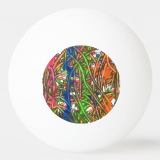 Pink, Blue, Green, Orange, Marble Artwork Pingpongbal