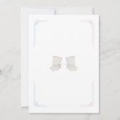 Pink Blue Hanbok Koreaanse Doljanchi eerste verjaa Kaart (Achterkant)