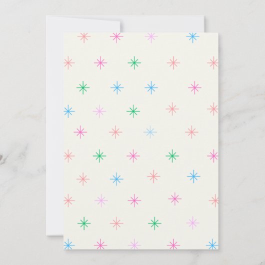 Pink & Blue Ice Cream Geslacht Onthulling Uitnodig Kaart (Achterkant)