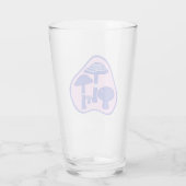 'Pink & Blue Mushroom' Pint Glass Glas (Achterkant)