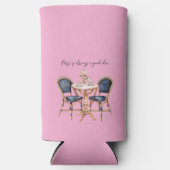 Pink Blue Paris Table Baguettes Seltzer Blikjeskoeler (Voorkant)
