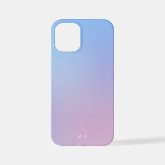Pink, Blue Pastel Gradient Ombre Effect Phone Case iPhone Hoesje (Achterkant)