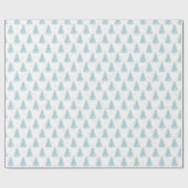 Pink Blue Pastel Holiday Patroon Elegant Xmas Cadeaupapier (Vlak)