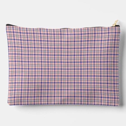 Pink Blue Plaid Classic Pattern Retro Etui (Achterkant)