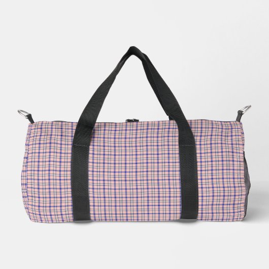 Pink Blue Plaid Classic Pattern Retro Plunjezak (Voorkant)