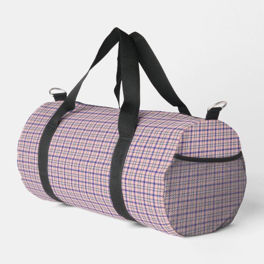 Pink Blue Plaid Classic Pattern Retro Plunjezak (Rechterhoek)