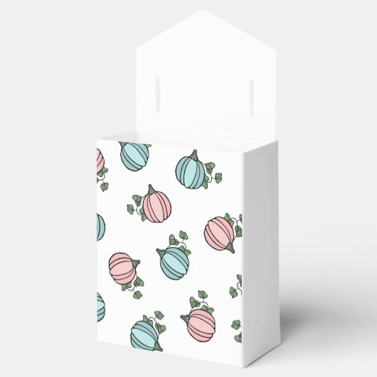 Pink & Blue Pumpkins Geslacht onthullen Dank u Bedankdoosjes (Geopend)