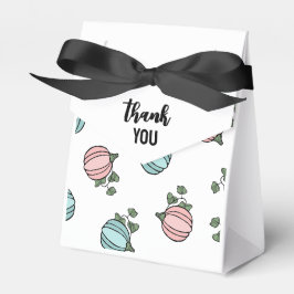 Pink & Blue Pumpkins Geslacht onthullen Dank u Bedankdoosjes