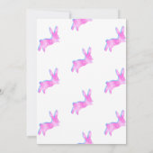 Pink Blue Purple Cute Bunny Easter Brunch Egg Hunt Kaart (Achterkant)