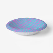 Pink Blue Purple Plaid Pattern Papieren Kommen (Gebogen)