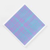 Pink Blue Purple Plaid Pattern Servet (Hoek)