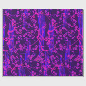 PINK BLUE SAKURA FLOWERS CADEAUPAPIER (Vlak)
