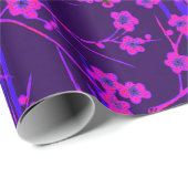 PINK BLUE SAKURA FLOWERS CADEAUPAPIER (Rol Hoek)