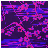 PINK BLUE SAKURA FLOWERS STOF (Swatch)