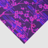 PINK BLUE SAKURA FLOWERS TISSUEPAPIER (Detail)