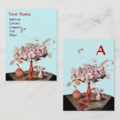 PINK BLUE SEASON'S VRUCHTEN, STROMEN, LEAVES MONOG VISITEKAARTJE (Voorkant / Achterkant)
