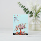 PINK BLUE SEASON'S VRUCHTEN, STROMEN, LEAVES MONOG VISITEKAARTJE (Staand voorkant)