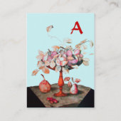 PINK BLUE SEASON'S VRUCHTEN, STROMEN, LEAVES MONOG VISITEKAARTJE (Achterkant)