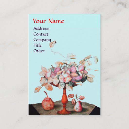 PINK BLUE SEASON'S VRUCHTEN, STROMEN, LEAVES MONOG VISITEKAARTJE (Voorkant)