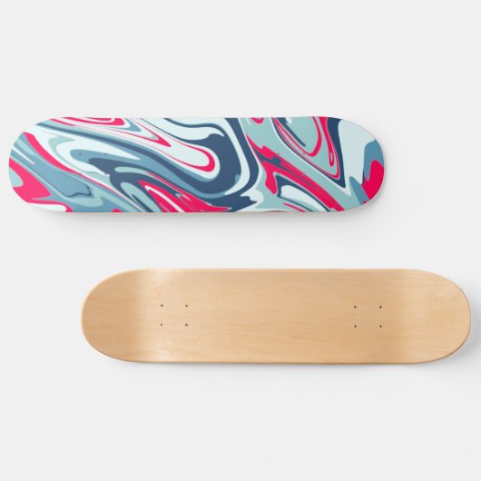 Pink  blue Skateboard (Horizontaal)