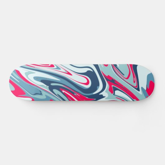 Pink  blue Skateboard (Horizontaal)