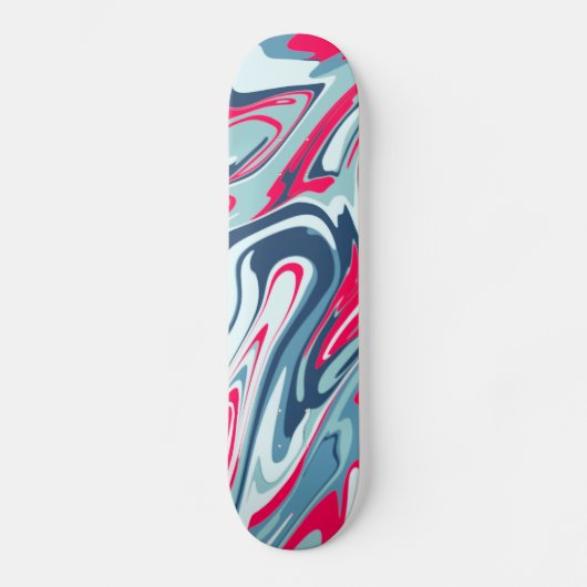 Pink  blue Skateboard (Voorkant)