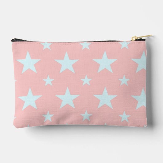 Pink Blue Stars Pattern Constellation Pencil Case Etui (Achterkant)