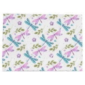 PINK & BLUE WATERVERF DRAGONFLIES GROOT CADEAUZAKJE (Achterkant)