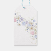 Pink & Blue Wildflower Geslacht Reveal Dank u Cadeaulabel (Achterkant)