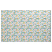 Pink Blue Yellow Flowers Floral Pattern Stof (Fat Quarter)