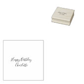 Pink blue yellowhappy birthday kids shapes abstrac rubberstempel (Gestempeld)