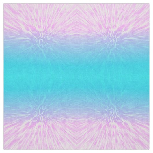PInk Blue Zoom Fabirc Stof (Swatch)