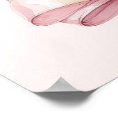 Pink blush bow First Holy Communion welcome Poster (Hoek)