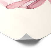 Pink blush bow ivory Confirmation welcome Poster (Hoek)
