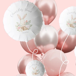 Pink Blush Bunny Rabbit Girl Baby Ballon