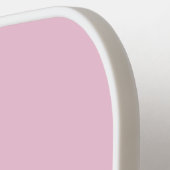 Pink blush champagne custom modern dachsund pickleball paddle (Links Detail)