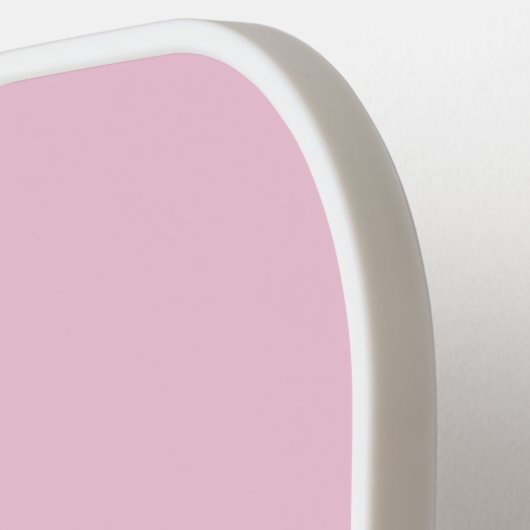 Pink blush champagne custom modern dachsund pickleball paddle (Links Detail)