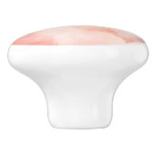 Pink Blush Cream Peach Hearts Keramische Knop (Zijkant)