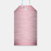 Pink Blush Elegant Lotus Flower Birthday Cadeaulabel (Achterkant)