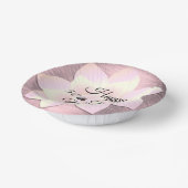 Pink Blush Elegant Lotus Flower Birthday Papieren Kommen (Gebogen)