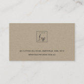 PINK BLUSH FAUNA WATERVERF BRACELET WEERGAVE LOGO VISITEKAARTJE (Achterkant)